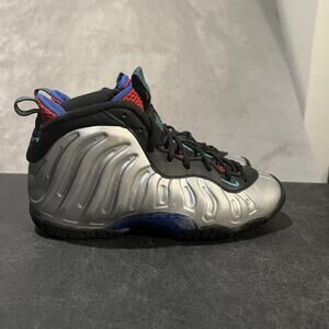 Nike Little Posite One All Star Shoes Youth Size 4.5Y FJ3303-001 Metallic Silver